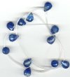 1 12x10mm Blueberry Quartz Faceted Drop